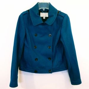 Old Navy S Button Down Wool Blend Pea Coat Jacket